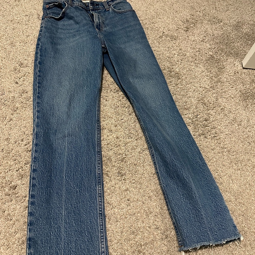 Abercrombie & Fitch Women's The ‘90s ultra high rise Straight  Jean